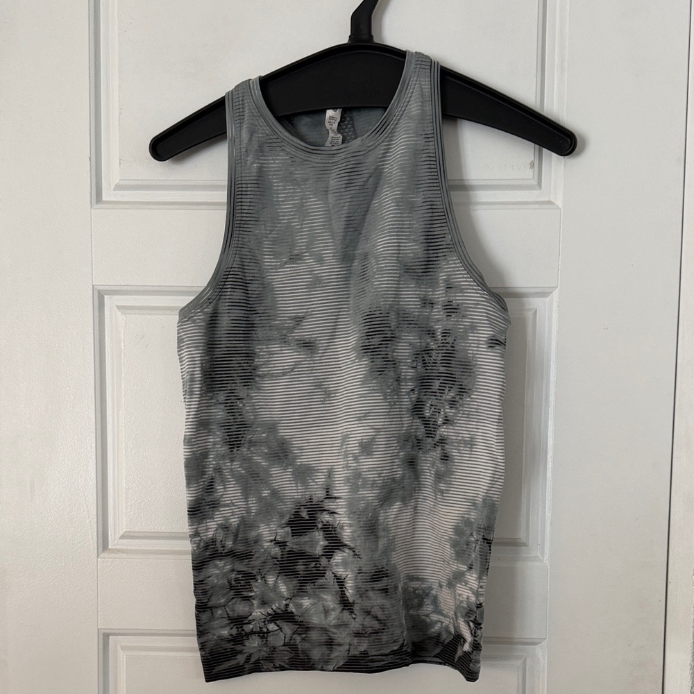 lululemon athletica Gray and Black Tank Top